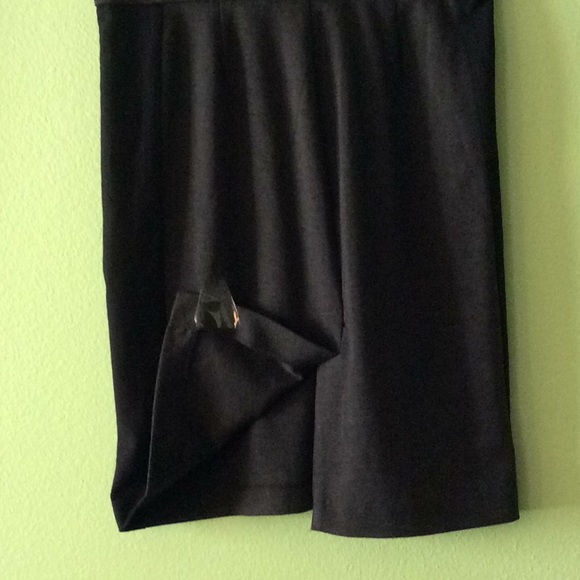 SagHarbor NWOT Business Skirt Color Block  Slim Stretchy Black Dark Gray - Picture 5 of 5